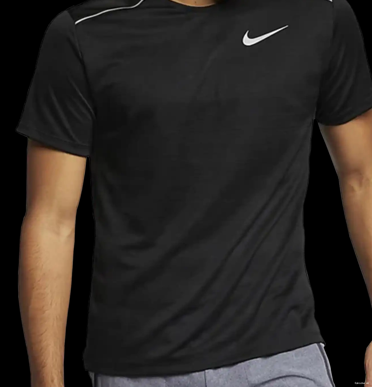 Black T Shirt Dri-Fit Nike Miler 1.0 0702